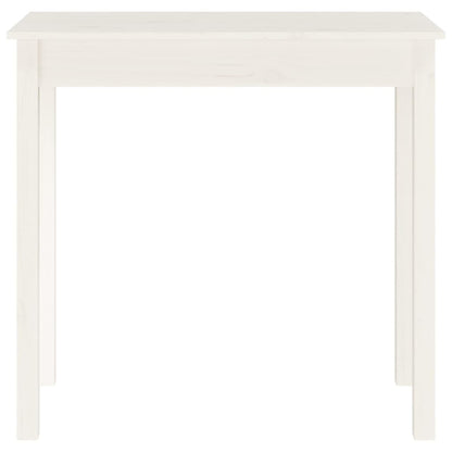 vidaXL Console Table White 80x40x75 cm Solid Wood Pine