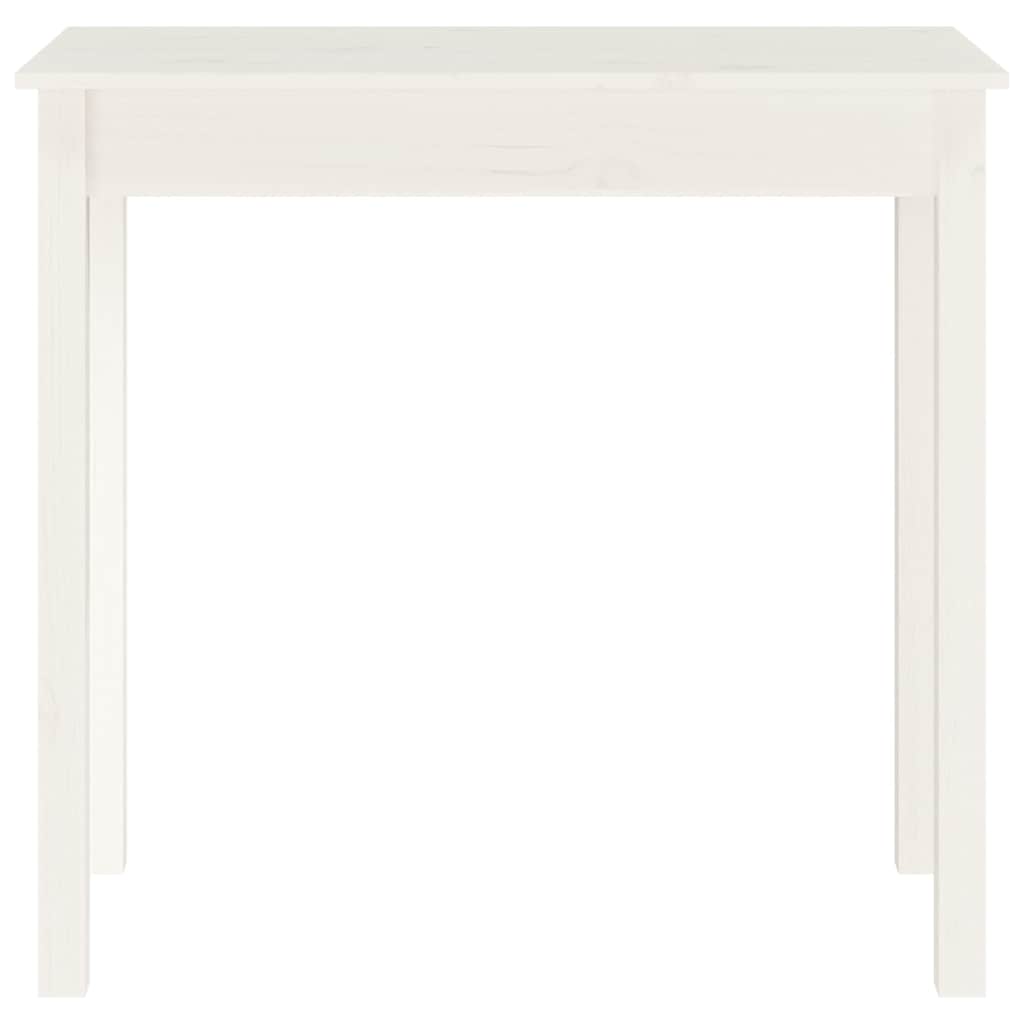 814245 vidaXL Console Table White 80x40x75 cm Solid Wood Pine