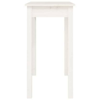 vidaXL Console Table White 80x40x75 cm Solid Wood Pine