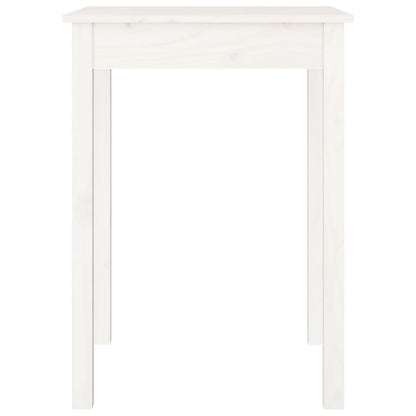 vidaXL Dining Table White 55x55x75 cm Solid Wood Pine