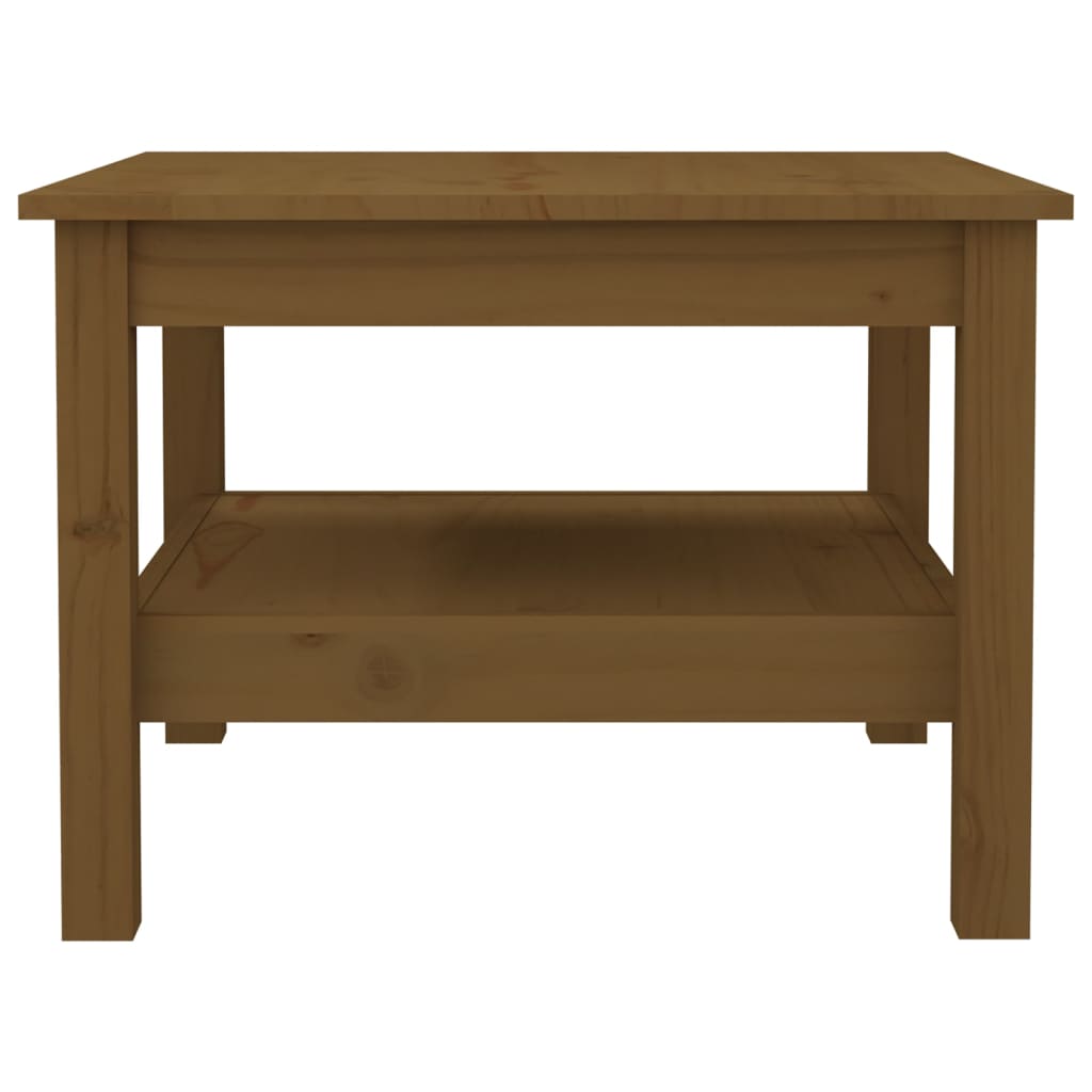 vidaXL Coffee Table Honey Brown 55x55x40 cm Solid Wood Pine