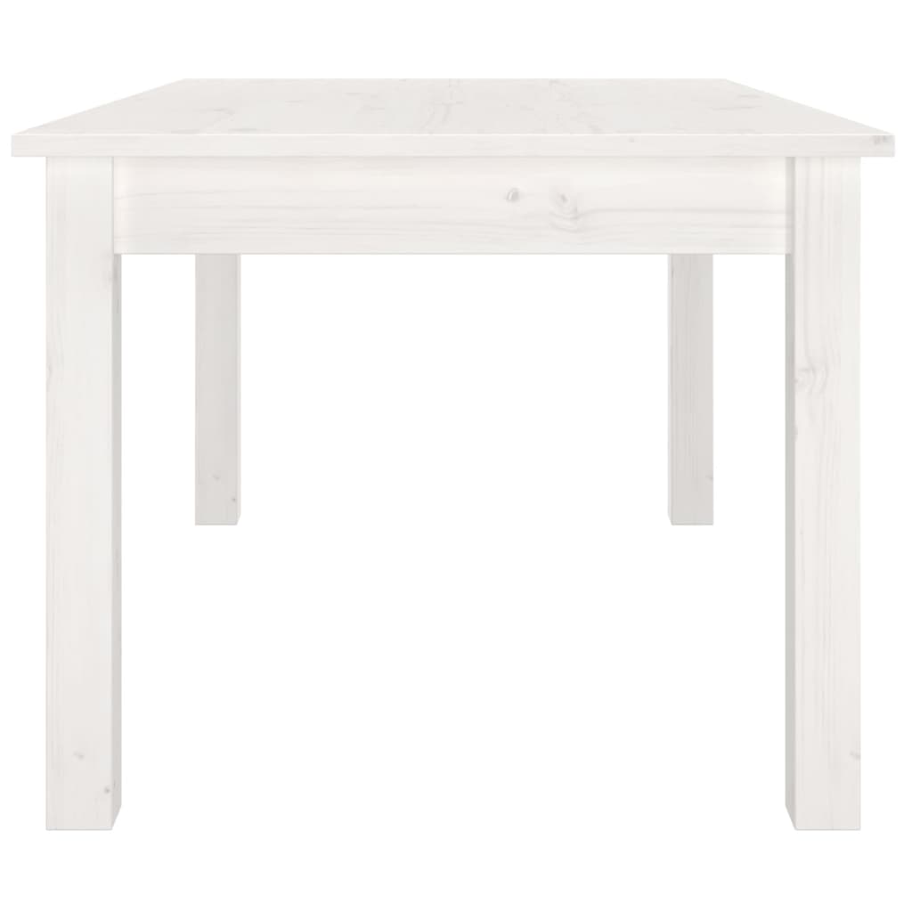 vidaXL Coffee Table White 80x50x40 cm Solid Wood Pine