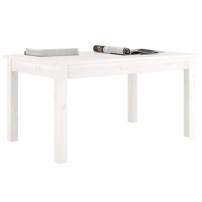 vidaXL Coffee Table White 80x50x40 cm Solid Wood Pine