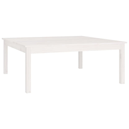 vidaXL Coffee Table White 100x100x40 cm Solid Wood Pine