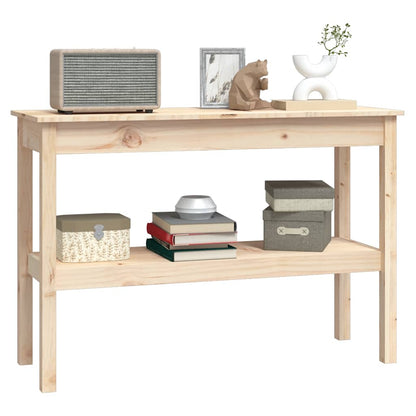 vidaXL Console Table 110x40x75 cm Solid Wood Pine