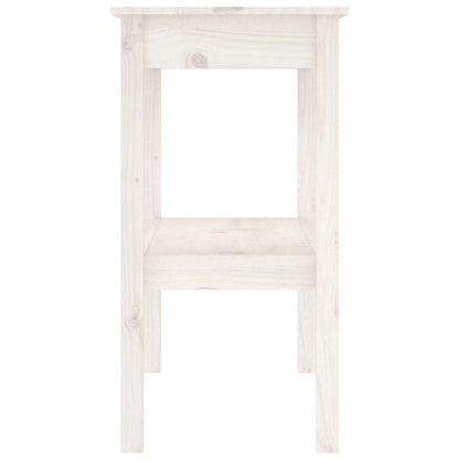 vidaXL Console Table White 110x40x75 cm Solid Wood Pine