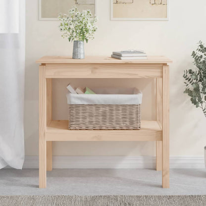 vidaXL Console Table 80x40x75 cm Solid Wood Pine