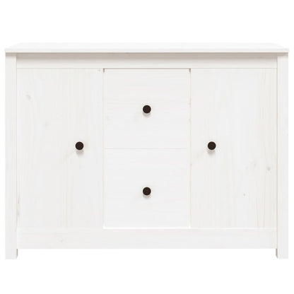 vidaXL Sideboard White 100x35x74 cm Solid Wood Pine