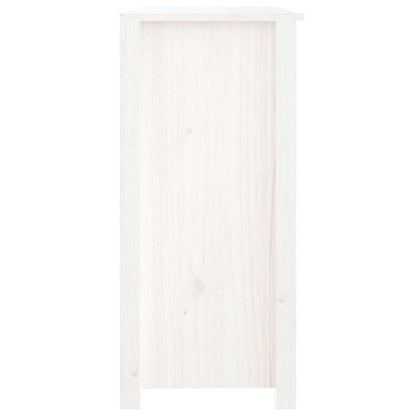 vidaXL Sideboard White 100x35x74 cm Solid Wood Pine