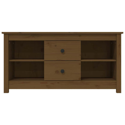 vidaXL TV Cabinet Honey Brown 103x36,5x52 cm Solid Wood Pine