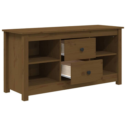 vidaXL TV Cabinet Honey Brown 103x36,5x52 cm Solid Wood Pine