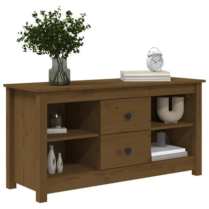 vidaXL TV Cabinet Honey Brown 103x36,5x52 cm Solid Wood Pine