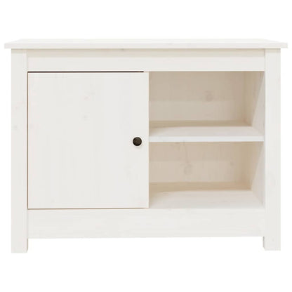 vidaXL TV Cabinet White 70x36.5x52 cm Solid Wood Pine