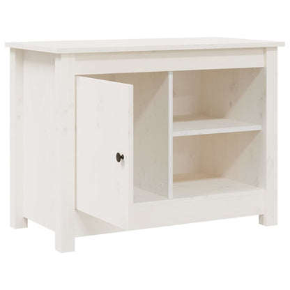 vidaXL TV Cabinet White 70x36.5x52 cm Solid Wood Pine