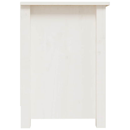 vidaXL TV Cabinet White 70x36.5x52 cm Solid Wood Pine