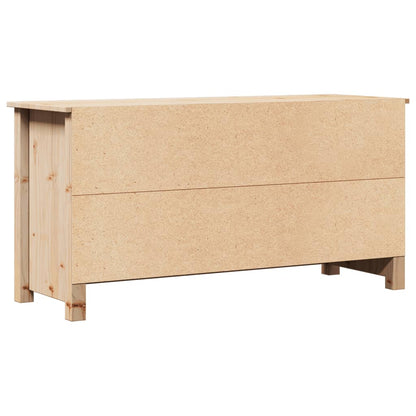 vidaXL TV Cabinet 103x36.5x52 cm Solid Wood Pine