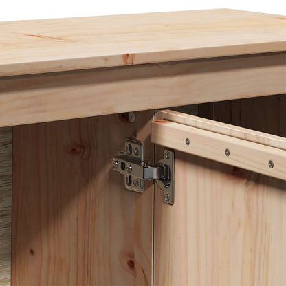 vidaXL TV Cabinet 103x36.5x52 cm Solid Wood Pine