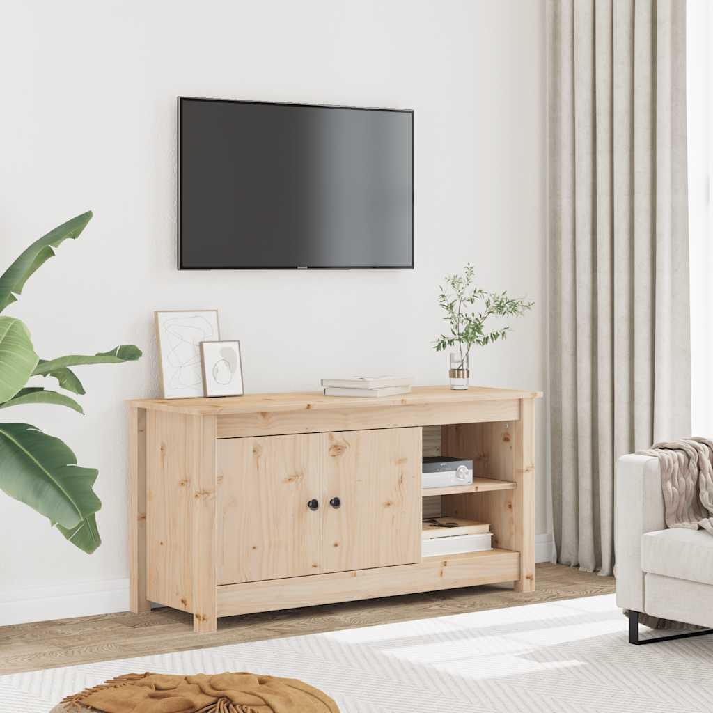 vidaXL TV Cabinet 103x36.5x52 cm Solid Wood Pine