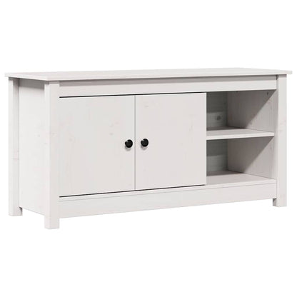 vidaXL TV Cabinet White 103x36,5x52 cm Solid Wood Pine