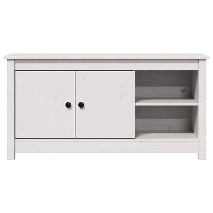 vidaXL TV Cabinet White 103x36,5x52 cm Solid Wood Pine