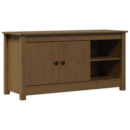 vidaXL TV Cabinet Honey Brown 103x36.5x52 cm Solid Wood Pine