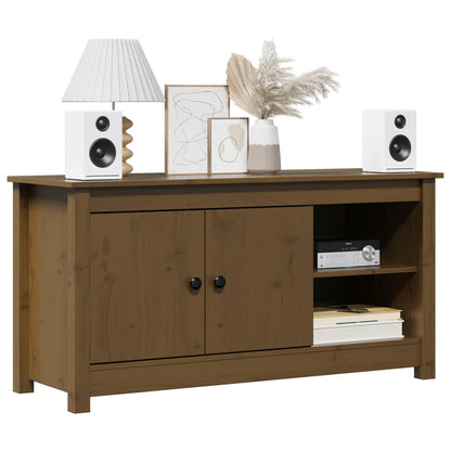 vidaXL TV Cabinet Honey Brown 103x36,5x52 cm Solid Wood Pine