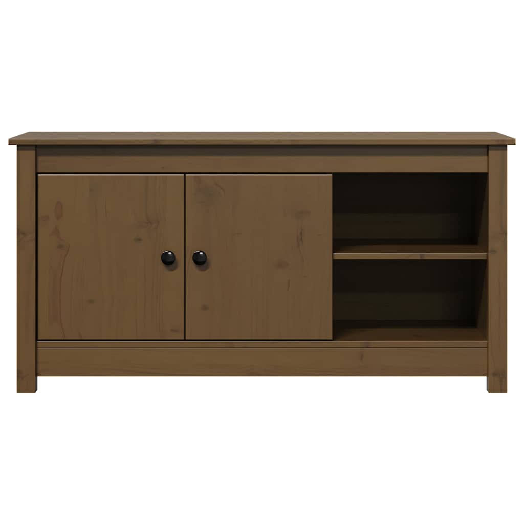 vidaXL TV Cabinet Honey Brown 103x36,5x52 cm Solid Wood Pine