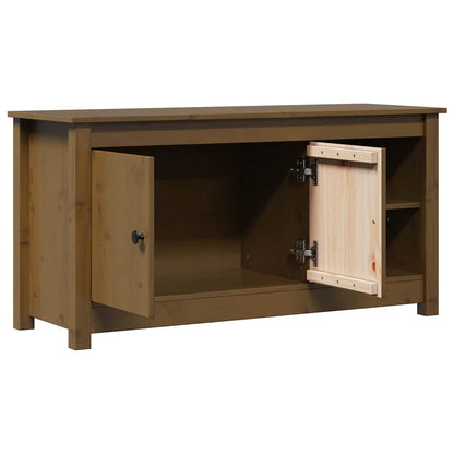 vidaXL TV Cabinet Honey Brown 103x36,5x52 cm Solid Wood Pine