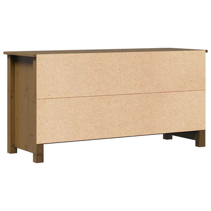 vidaXL TV Cabinet Honey Brown 103x36,5x52 cm Solid Wood Pine