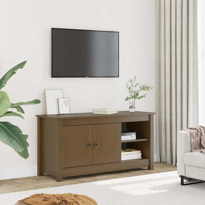 vidaXL TV Cabinet Honey Brown 103x36,5x52 cm Solid Wood Pine