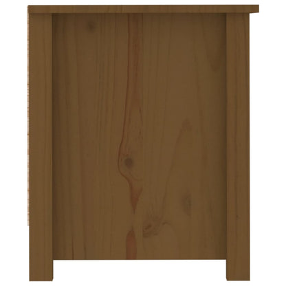 vidaXL Shoe Cabinet Honey Brown 110x38x45.5 cm Solid Wood Pine
