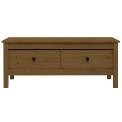 vidaXL Coffee Table Honey Brown 100x50x40 cm Solid Wood Pine