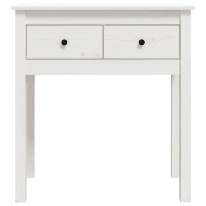 vidaXL Console Table White 70x35x75 cm Solid Wood Pine