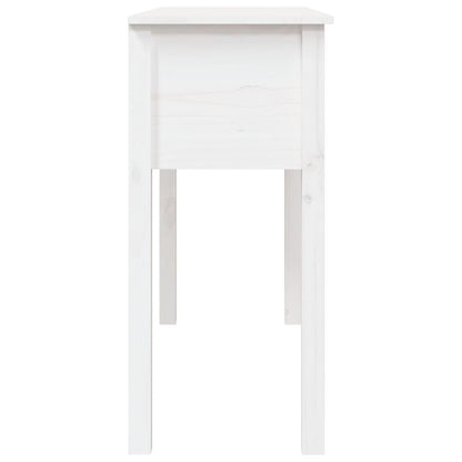 vidaXL Console Table White 100x35x75 cm Solid Wood Pine