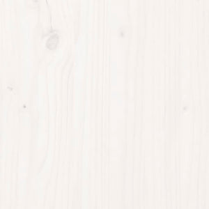 vidaXL Desk White 100x50x75 cm Solid Wood Pine