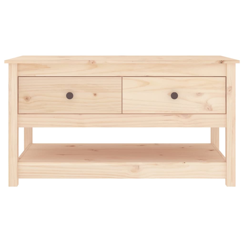 vidaXL Coffee Table 102x49x55 cm Solid Wood Pine