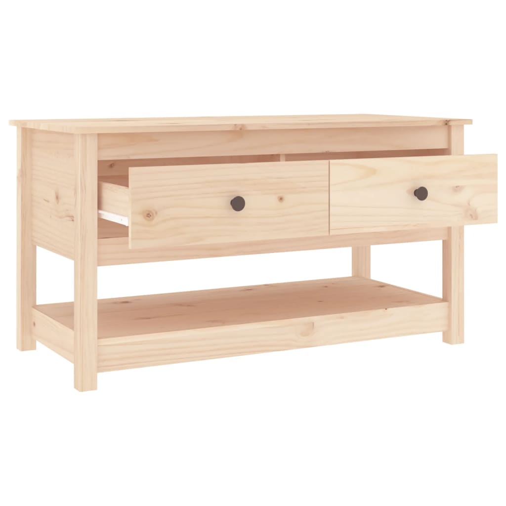 vidaXL Coffee Table 102x49x55 cm Solid Wood Pine