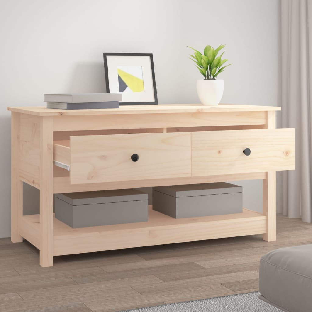vidaXL Coffee Table 102x49x55 cm Solid Wood Pine