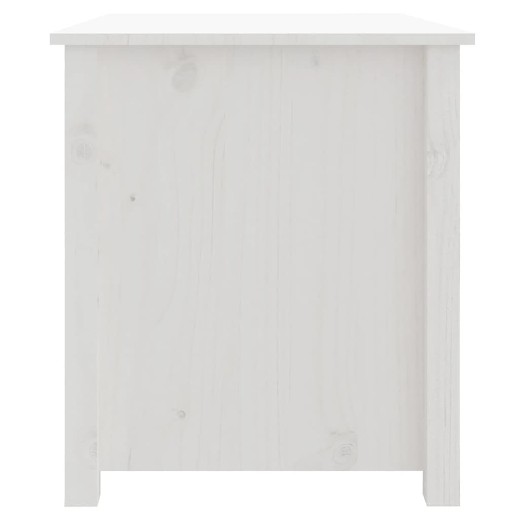vidaXL Coffee Table White 71x49x55 cm Solid Wood Pine