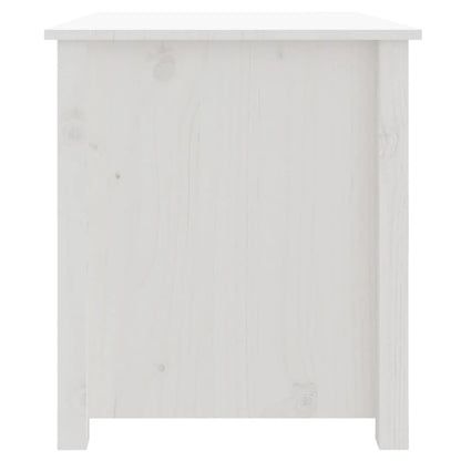 vidaXL Coffee Table White 71x49x55 cm Solid Wood Pine