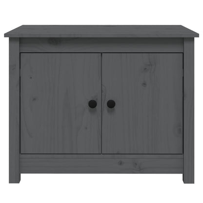 vidaXL Coffee Table Grey 71x49x55 cm Solid Wood Pine