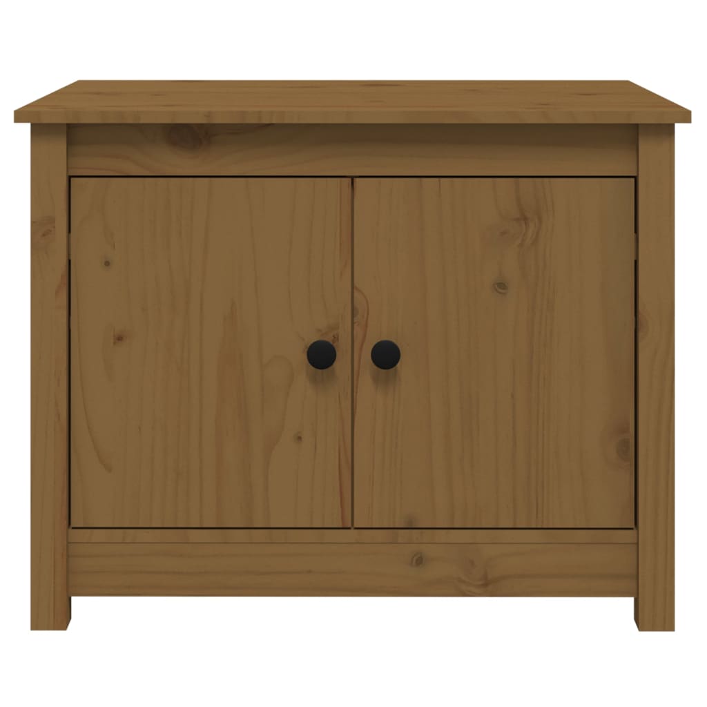 vidaXL Coffee Table Honey Brown 71x49x55 cm Solid Wood Pine