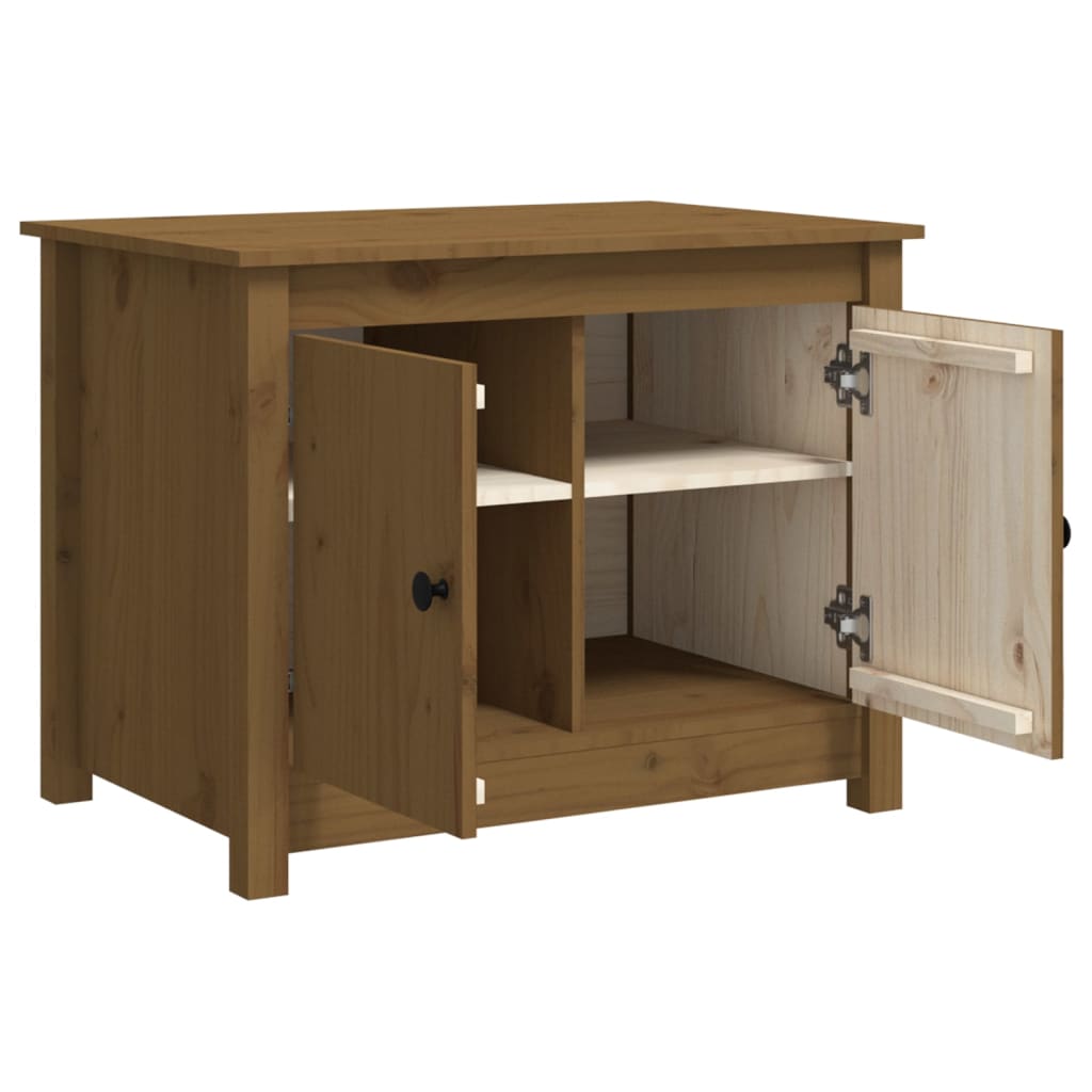 vidaXL Coffee Table Honey Brown 71x49x55 cm Solid Wood Pine