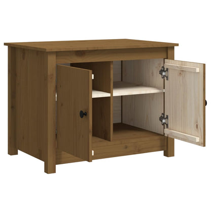 vidaXL Coffee Table Honey Brown 71x49x55 cm Solid Wood Pine