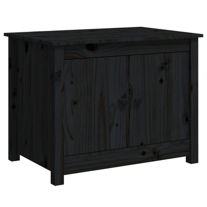 vidaXL Coffee Table | Black | Solid Pine Wood | Medium | Coffee Table