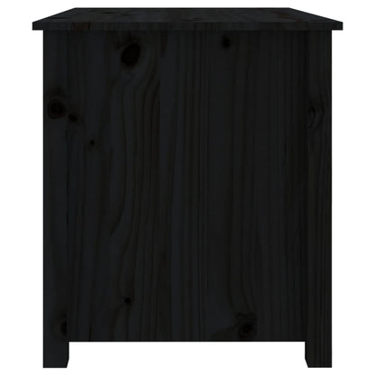 vidaXL Coffee Table | Black | Solid Pine Wood | Medium | Coffee Table