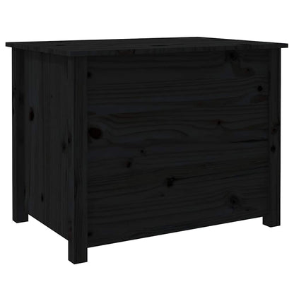 vidaXL Coffee Table Black 71x49x55 cm Solid Wood Pine