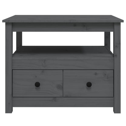 vidaXL Coffee Table Grey 71x49x55 cm Solid Wood Pine