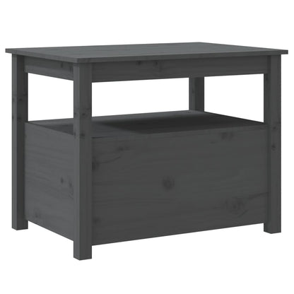 vidaXL Coffee Table Grey 71x49x55 cm Solid Wood Pine