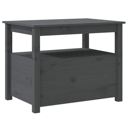 vidaXL Coffee Table Grey 71x49x55 cm Solid Wood Pine